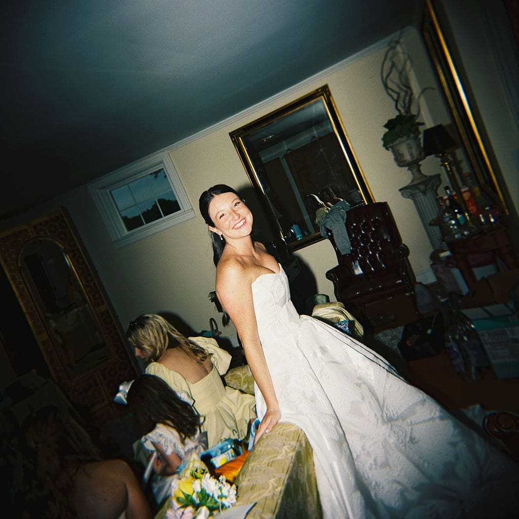 timeless bride portrait captured using hybrid film and digital photography