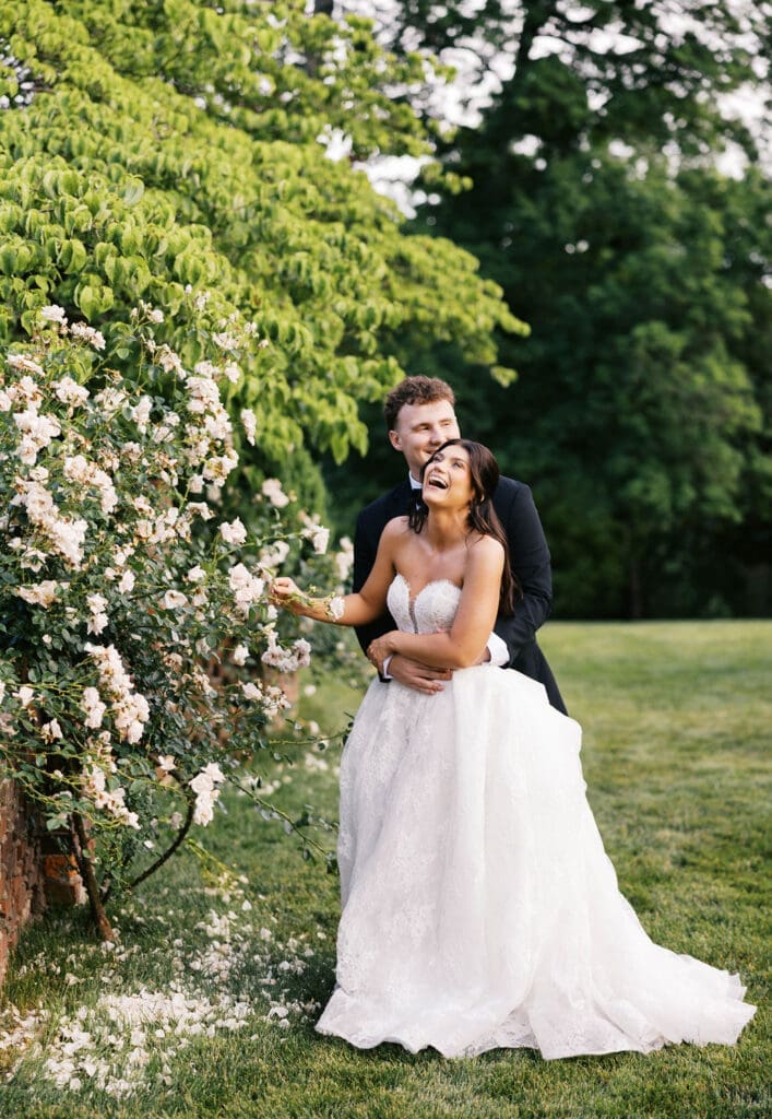 relaxed bride and groom portraits during a Knoxville wedding